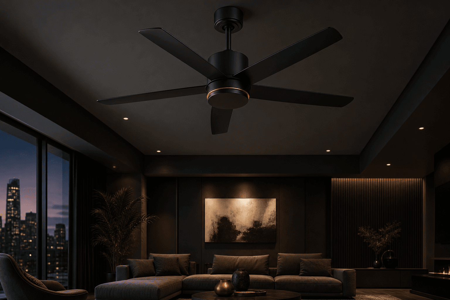 RockMax premium ceiling fan in a modern home